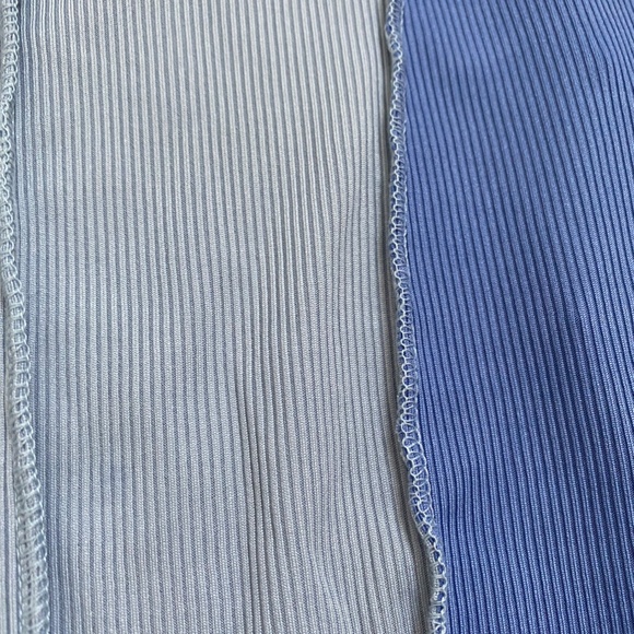 S Blue / Purple Crop Top With Exposed Seam - Picture 3 of 3